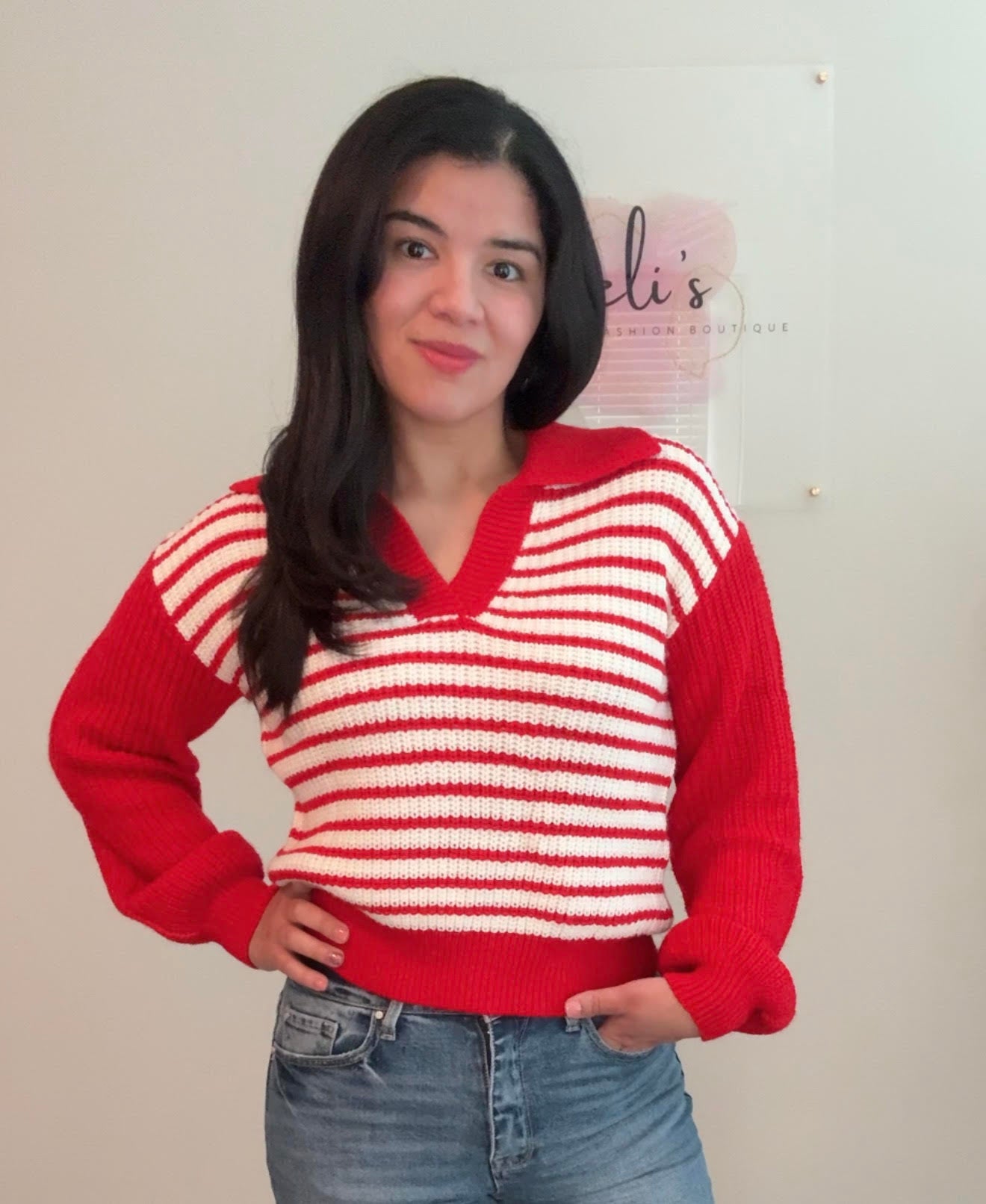 Candy Cane Sweater