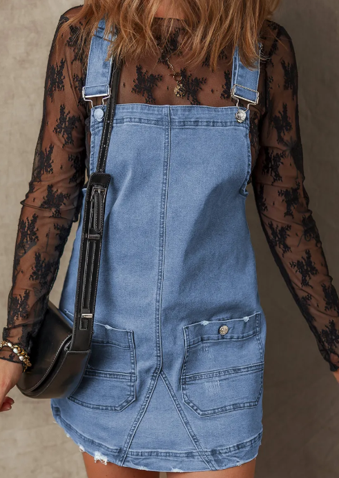 Denim Overall Dress