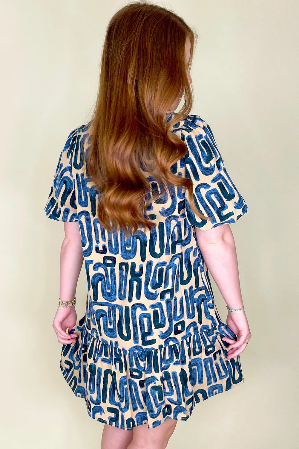 Neon Dreams Dress Abstract Print Dress