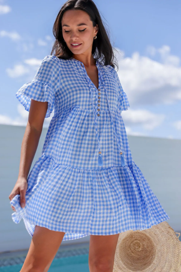 Gingham Square Dress