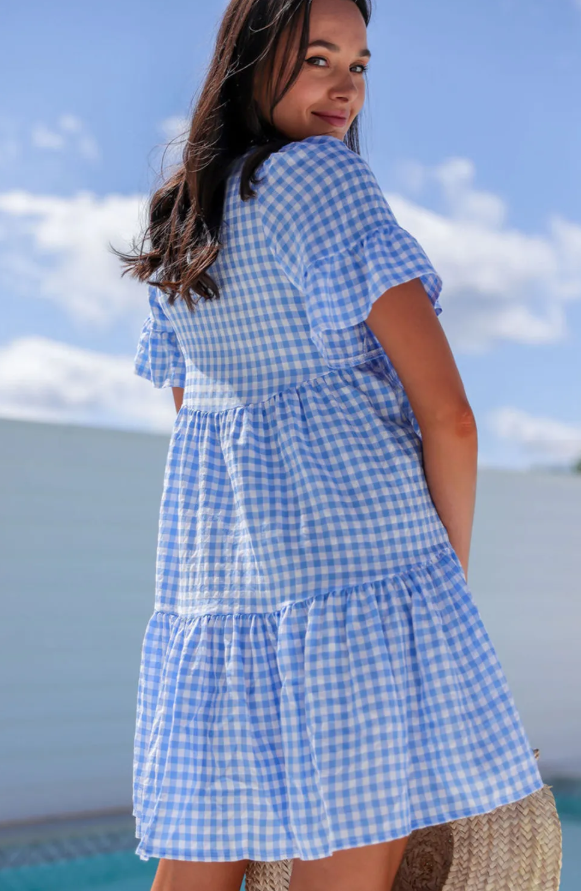 Gingham Square Dress