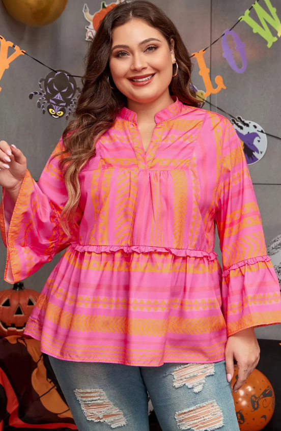 Vitality Orange Blouse