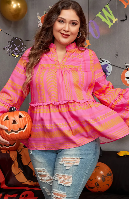 Vitality Orange Blouse