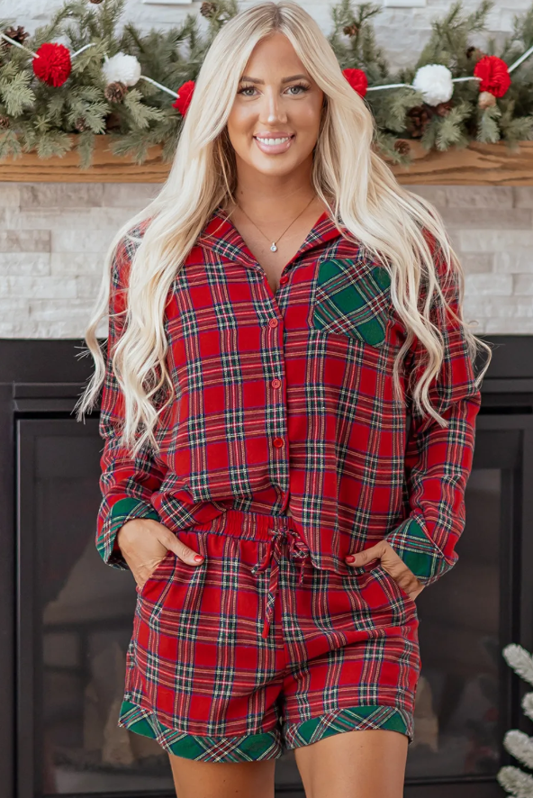 Red Christmas Pajama Set