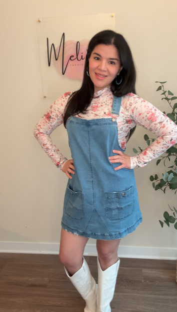 Denim Overall Dress